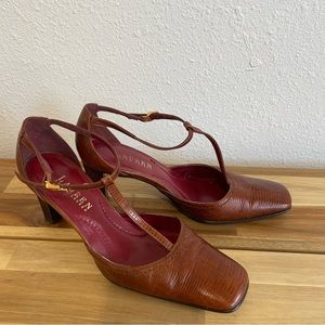 Brown Leather Women's Heels